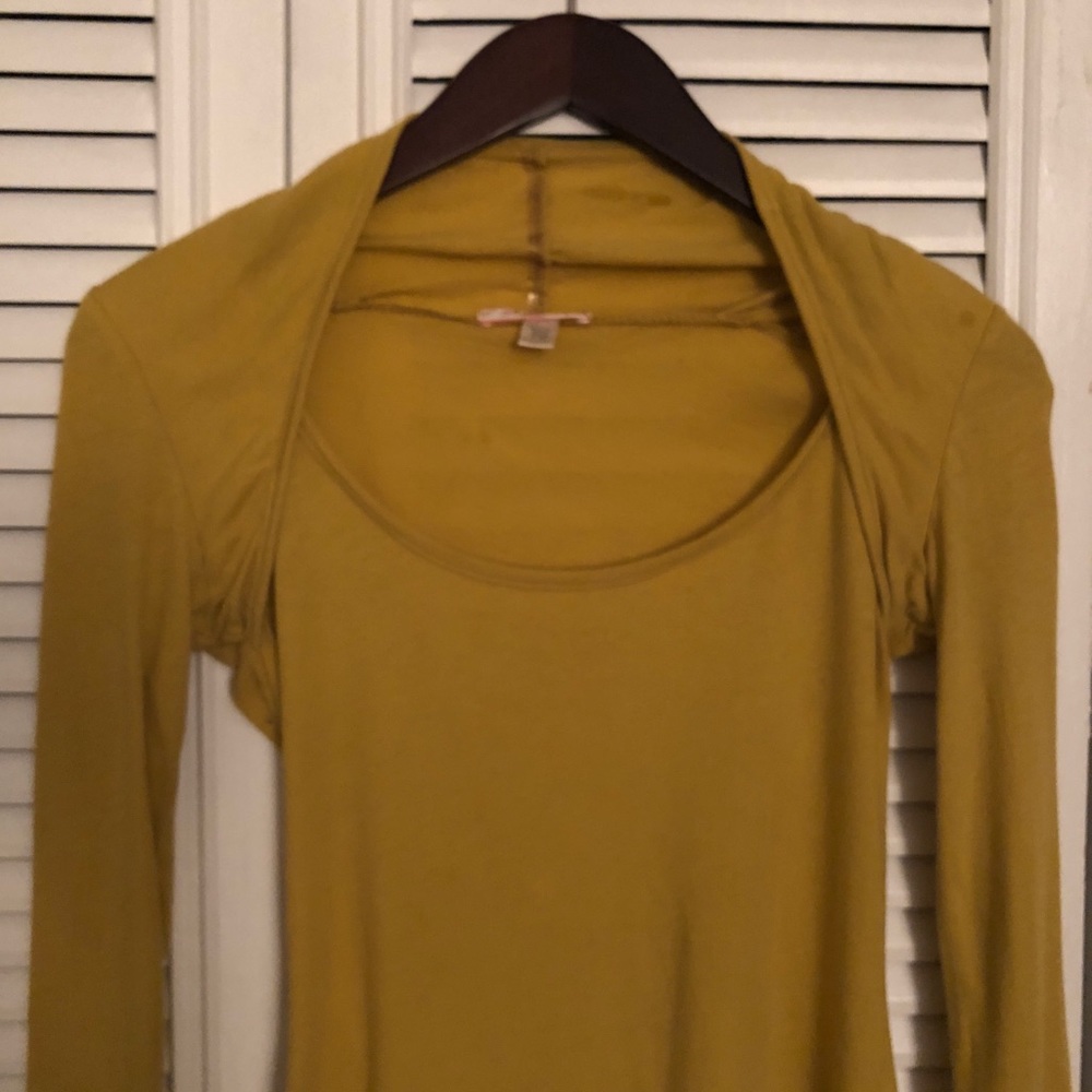 Mustard Yellow Long-sleeve Top